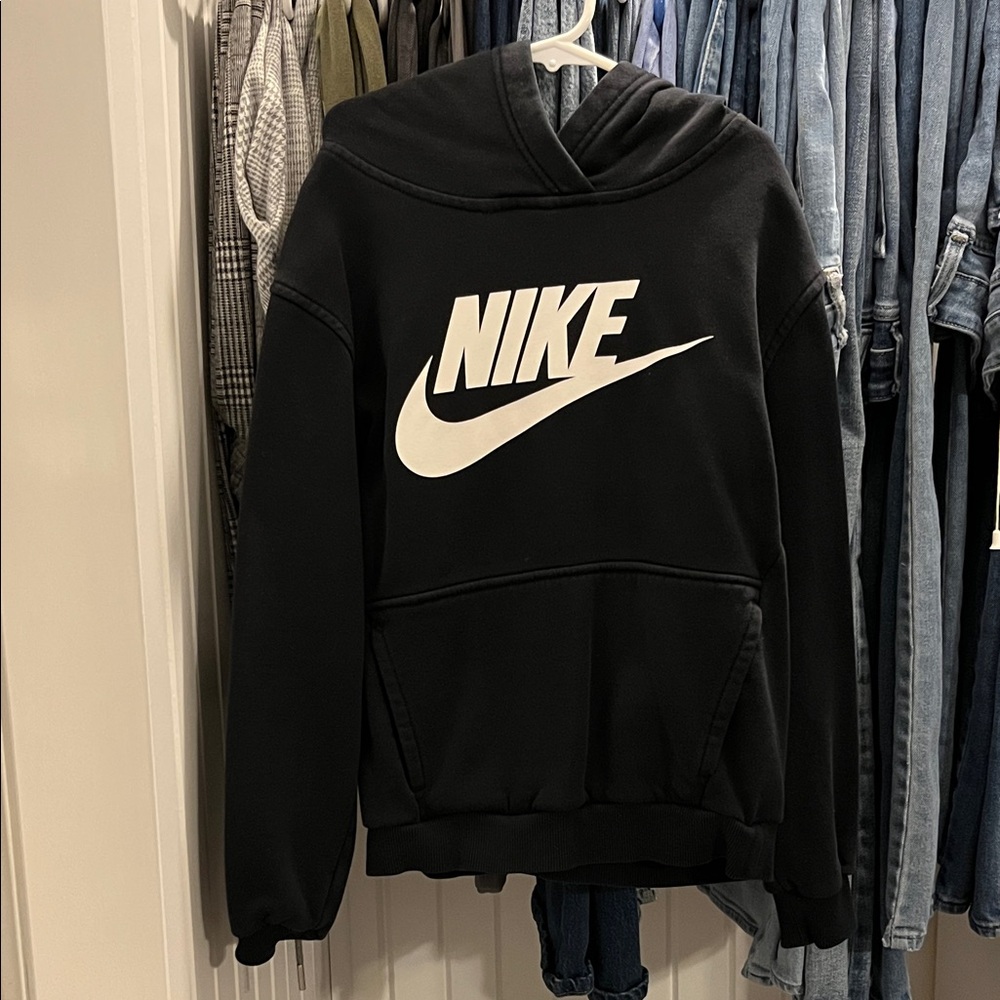 Nike Black Sweatshirt with White Logo